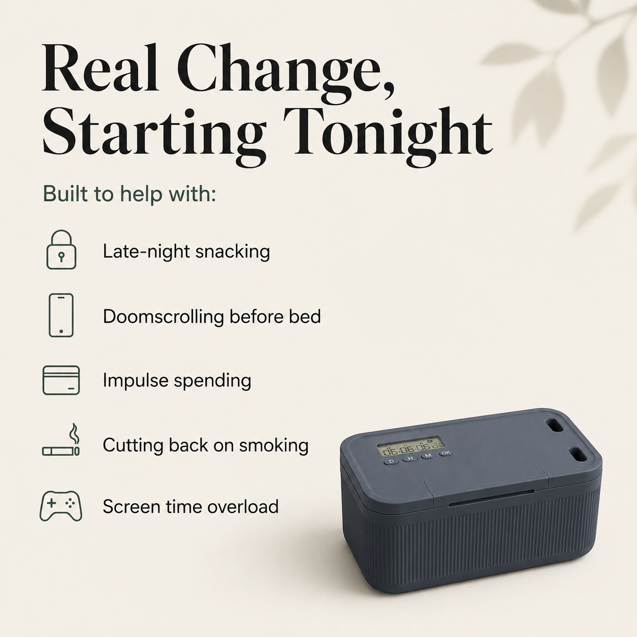 Willbank - The No-Override Timer Lock Box